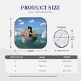 thumbnail image 3 of Balery 2 Piece Two Brave Cats Are Floating On The Sea Iceberg Car Windshield Sun Shade|Foldable Front Windshield Shade for Car Front Window for Most Sedans SUV Truck-Small, 3 of 7