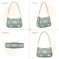 thumbnail image 7 of FORMRS Womens Shoulder Bag with Chain Strap Clutch Purse Cute Tote Handbag, Light Blue Rainbow, 7 of 7