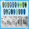 thumbnail image 3 of PH 5pcs Ocean Theme Nail Stamping Sea Creature Nail Art Templates Shell Starfish Nail Art Stencils Dolphins Nail Plates Turtle Nail Image Plates for Summer Nail Design Manicure Salon Multi-color, 3 of 7