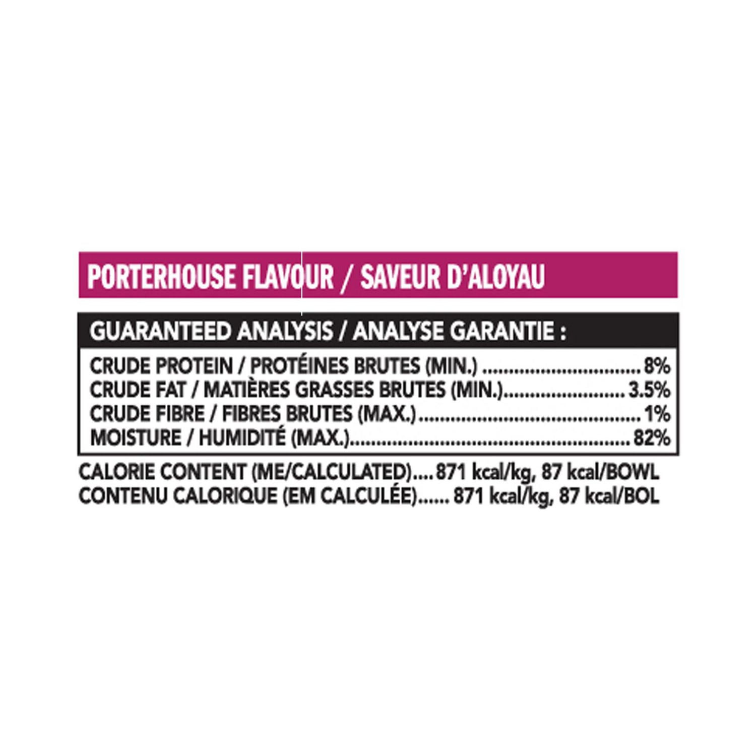 Nourriture pour petits chiens à saveur d’aloyau dans des jus savoureux Ol’ Roy 100g