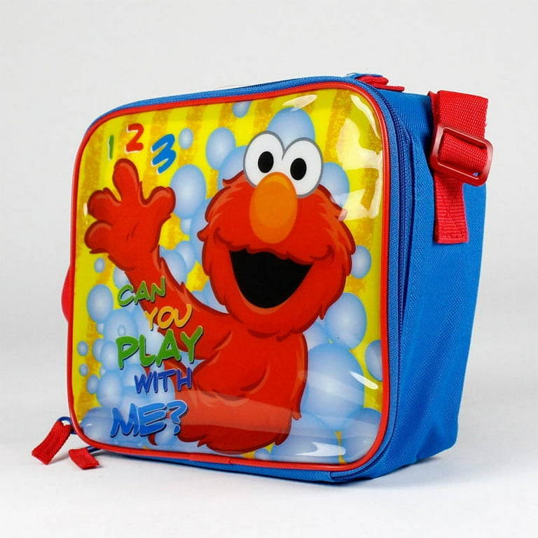 Sesame Street Elmo Character Kids Lunch Box - Zipper Closure