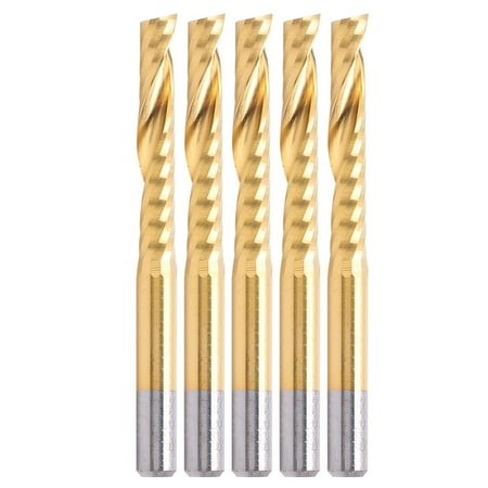 

5pcs Spiral Router Bits Milling Cutter CNC End Mill Set for Aluminum Cutting 4 X 25 X 45mm