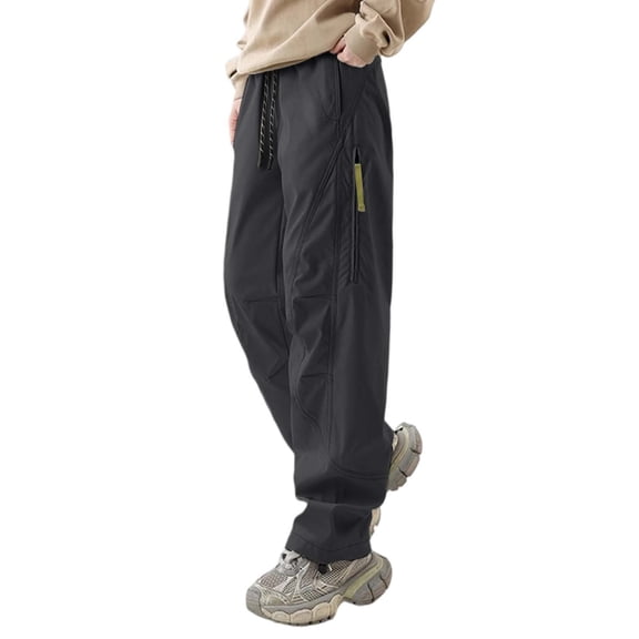 Hifoo Women's Casual Pants Outdoor Hiking Trousers Lightweight Comfortable Elastic Waistband Drawstring Ankle Joggers Daily Wear Leisure Activities Solid Color Slacks Breathable
