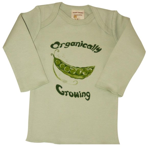 Infant Lap Tees Long Sleeve - Organically Growing Sage Peas