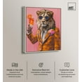 thumbnail image 2 of Lion Aperol Canvas Tiger Glam Wall Art by Art Remedy, Silver Frame, 16" x 20", 2 of 7