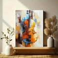 thumbnail image 6 of Abstract Violin Oil Painting Canvas Wall Art，Suitable for Living Room，Bedroom，Office，Dining Room，and Hallway Decoration., 6 of 8