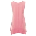thumbnail image 3 of SSOULM INCH & FIT Women's Round Neck Sleeveless Asymmetrical Hem Tunic Tank Top. Made in U.S.A, 3 of 4