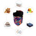 thumbnail image 7 of Yayeee Freestanding Laundry Hamper with Handle Collapsible Large Storage Basket for Clothes, Colorful Art Leaves Pattern, 7 of 7