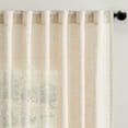 thumbnail image 5 of TOPICK Farmhouse Semi Sheer Curtains Light Filtering 84 inch Curatins Back Tab Linen Blend Drapes for Living Room Bedroom Dining Room 2 Panels Crude, 5 of 7