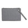 thumbnail image 2 of Bolsa de embrague de cuero de moda de sobre de impresión de mano de PU para mujer (negro) Likrtyny Para Estrenar, 2 of 5