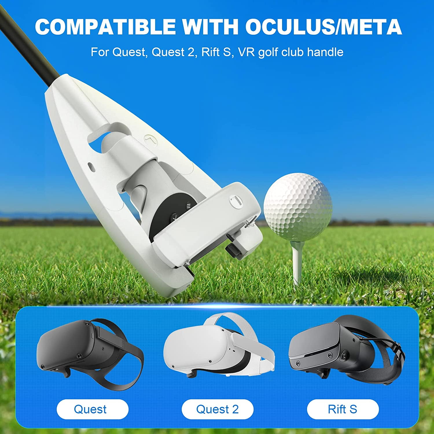 Meta Quest Best Vr Golf Game VR Golf Club Handle Game Attachment