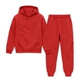 thumbnail image 6 of Qopobobo Toddler Clothes Boys Clothes Long Sleeve Hoodie Sweatshirt & Pant 2pcs Fall Outfits 5T 6T(Red, 5-6 Years), 6 of 6