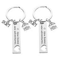 thumbnail image 4 of MLINS New Adventure House Theme Keychains Gifts Made of Stainless Steel Silver Color 2pcs, 4 of 8