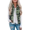 thumbnail image 2 of Tie Dye Vest Outwear Ethnic Warm Lightweight Soft Comfortable Fashion Fleece Fuzzy Zipper Vest for Girls for Winter ANGGREK Otros, 2 of 6