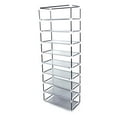 thumbnail image 4 of Ktaxon 10 Layer 9 Grid Shoe Rack Shelf Storage Closet Boot Organizer Cabinet Portableï¼Multi-color, 4 of 9