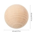 thumbnail image 3 of SHISUYAN Bocce Balls Beech Wood Light Yellow For Sports Balls 4Pcs 1.8In, 3 of 8