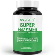 Super Enzymes by GoBiotix |  Supports Digestion, Lactose Absorption & Leaky Gut Prevention