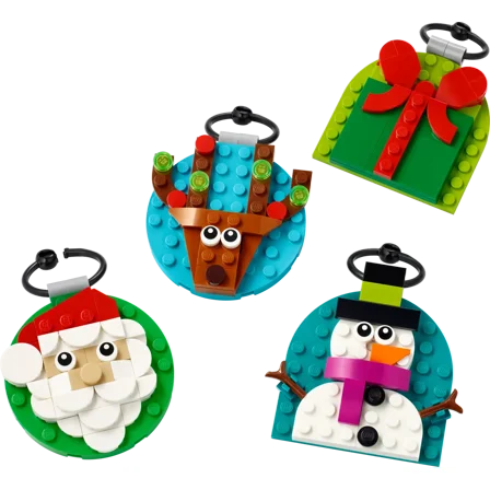 LEGO Christmas Ornament Selection 40744 Interlocking Block Building Sets