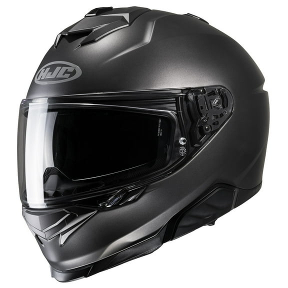 HJC i71 Solid Motorcycle Helmet Titanium LG