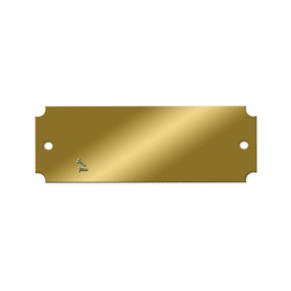 2-1/2 x 1-1/4 Brass Engraving Plate - Pack/25