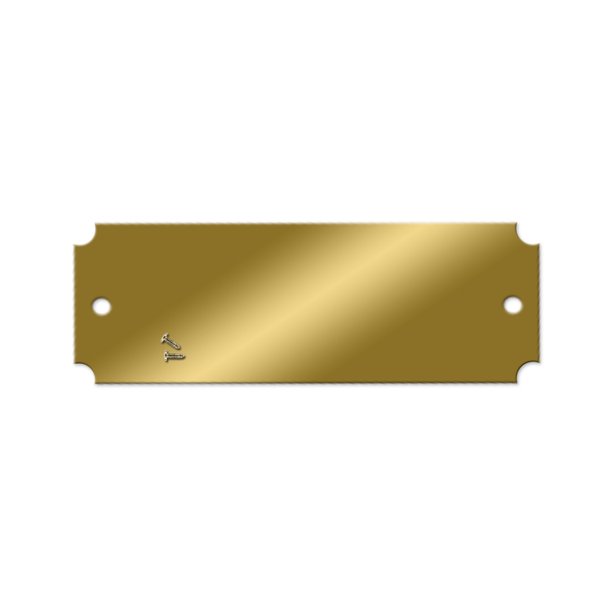 21/2 x 11/4 Brass Engraving Plate Pack/25