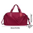 thumbnail image 2 of Fiudx Bolsa de Viaje Ligera y Espaciosa, Bolsa Deportiva Multibolsillos, Versátil para El Fin de Semana, Ideal para Viajes de Yoga, Ideal para Viajes Cortos, con Separación de Humedad y Humedad., 2 of 2