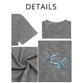 thumbnail image 4 of XCHQRTI Women Dragonfly Tshirt Plus Size Short Sleeves Graphic Casual Loose Tee Tops, 4 of 6