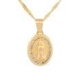 thumbnail image 1 of Cadena Con Medalla Virgen Bautizo ORO 10K SÓLIDO amarillo 00 Casa del Anillo, 1 of 5