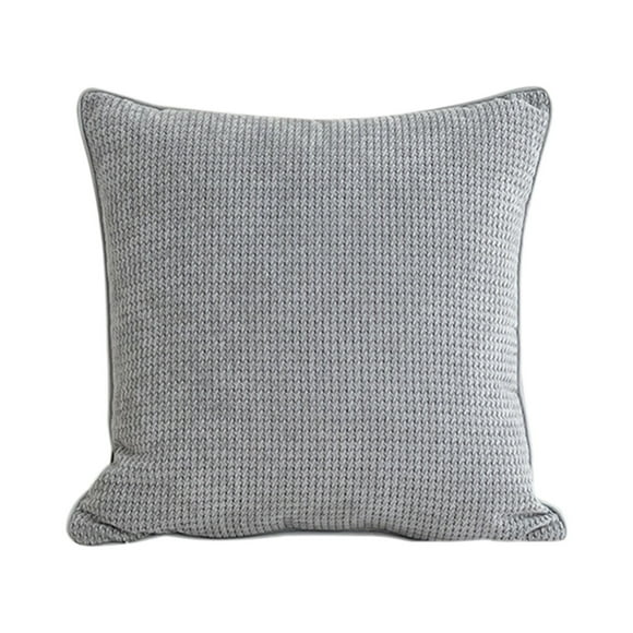 Rbaofujie Travel Pillow Frosted Velvet Sofa Pillow Set Living Room Cushion Solid Color Jacquards Thickening Waist Cushion Bed Velvet Headrest Small Pillows for Sleeping