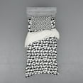 thumbnail image 2 of Ambesonne Black and White Bedding Set 4 Pcs, Chinese Bears, Queen, Black White, 2 of 3