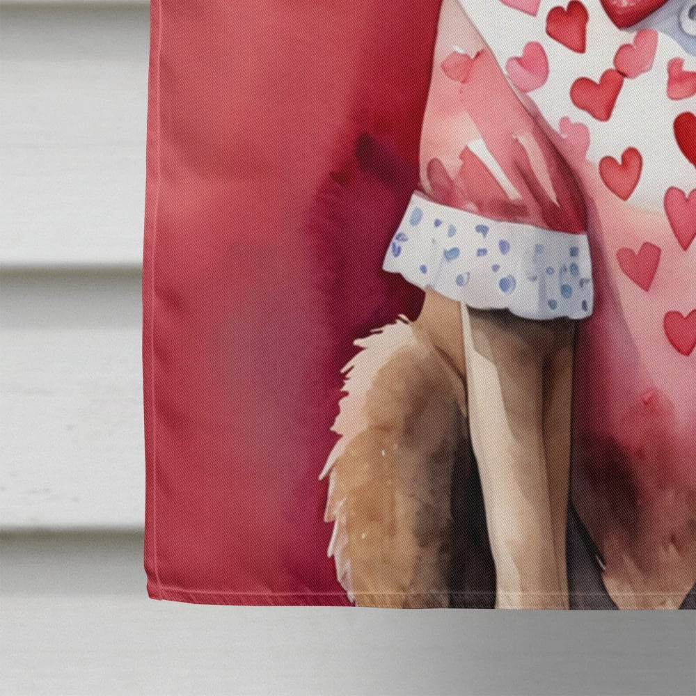 Chesapeake Bay Retriever My Valentine House Flag 28 in x 40 in