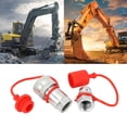 thumbnail image 3 of Hydraulic Quick Connect Fittings, Long Lasting High  Rate Efficiency Hydraulic Quick Coupler  for Construction Sites, 3 of 7