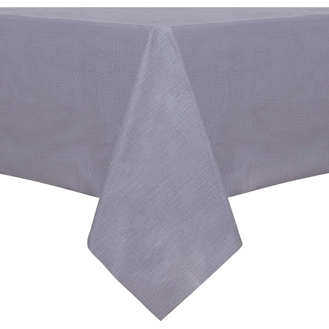 Clear Plastic Tablecloth x Vinyl PVC Rectangle Table Cloth Protector Oil Spill Proof Wipe Clean Table Cover for Dining Table Parties & Camping Crystal Clear