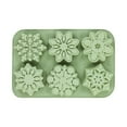 thumbnail image 2 of Snowflake Christmas Silicone Mold 6 Cavity for Holiday Soap Chocolate Cocoa Bomb Ice Candy Covered Jello Xmas Winter Wax,Oven Safe Baking Frozen Food Grade Moulds DIY Candle Craft, 2 of 6