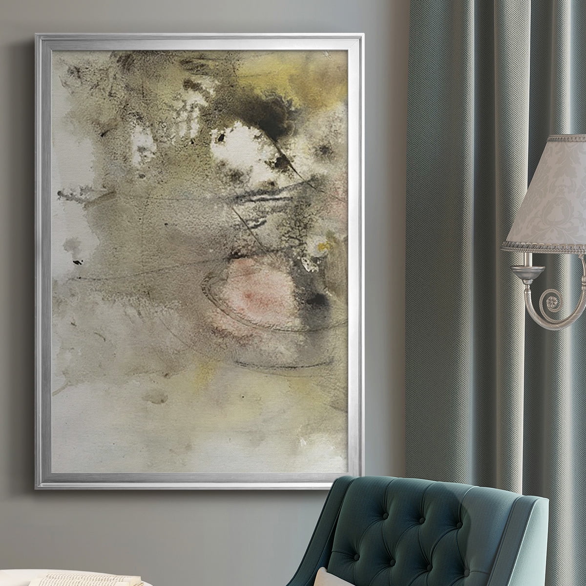 Soft Inspiration I Premium Framed Print, in Gold, Black, or Silver - Ready to Hang