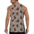 thumbnail image 3 of Xecao Leopard Print Rose Men's Tank Top Workout Quick Dry Sleeveless Gym Jogging Muscle Shirts Summer Swim Beach Tops, 3 of 9