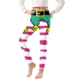 thumbnail image 2 of MKOSPLRT Christmas Leggings Winter Kids Yoga Pants Dance Active Tights Stretch High Waist Print Gym Leggings Cute Holiday Pants 3-8Y, 2 of 6