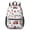Fireman and Glove, variant on Fireman and Cone Blue Pattern 17" School Backpacks for Teens,Waterproof Oxford Fabric,S-Shape Padded Straps for School,Travel,Hiking,Camping