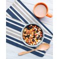 thumbnail image 3 of Navy Blue Grey Stripe Kitchen Dish Towels for Drying Dishes Set of 2, Farmhouse Minimalist Striped Waffle Weave Microfiber Hand Tea Bathroom Towels Quick Dry & Absorbent Towel 12x12, 3 of 7