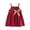 Wine, variant on Odeerbi 2025 Summer Toddler Baby Girls Wine Red Sleeveless Sling Dress Children's Clothing