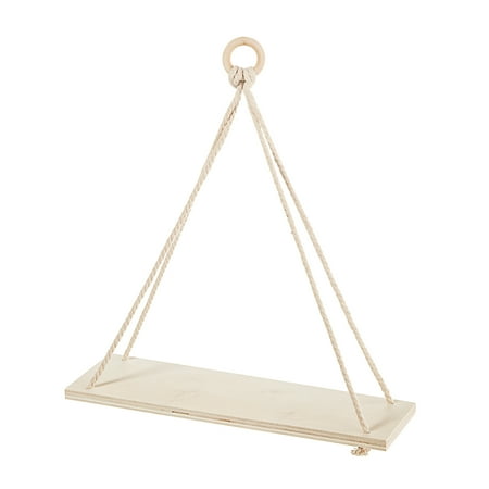Unfinished Wood Shelf: Hanging, 12 x 13.5 inches