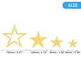 thumbnail image 2 of Uxcell 19Pcs in 1Set Acrylic Self Adhesive Star Mirror Wall Sticker Decals, Dark Gold, 2 of 6