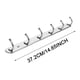 thumbnail image 3 of Perchero de pared de acero inoxidable con 6 ganchos para colgar abrigos, 3 of 7