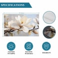 thumbnail image 5 of Pastoral Flower White Floral Placemats Set of 6,Wipeable Washable Table Mats for Dining Tables, Vintage Magnolia Oil Painting Art Place Mats for Kitchen Event Party Tabletop Decor, 5 of 9
