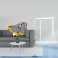 thumbnail image 2 of Manta a rayas para sofá cama o silla de dormitorio y mesa auxiliar acrílica para espacios pequeños. Mesa auxiliar de dos niveles, mesita de noche, dec, 2 of 8