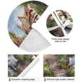 thumbnail image 2 of FMSHPON Beautiful Street Xmas Christmas Tree Skirt Stand Mat for Holiday Party Decoration Indoor Outdoor 48 inches, 2 of 6
