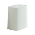 thumbnail image 3 of Kitchen Trash Can, Step-On Garbage Can with Lid, Tall Kitchen & Bathroom Trash Can, Small Office Waste Bin, White - Xuniizn, 3 of 7