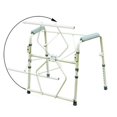 Drive Medical Deluxe Folding Commode with Commode Bucket and Splash