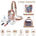 thumbnail image 4 of Clear Storage Bag with Adjustable Wide Strap Concert Crossbody Sling Bag Approved Sports Eco-friendly Shoulder Bag Stadium Event Bag for Concerts Game, 4 of 4