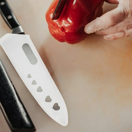 ULTNICE 3pcs Slicing Guard Knife Sleeve PP Plastic Portability for Camping Kitchen Knife